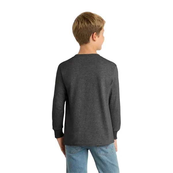 Port & Co Youth Long Sleeve Core Cotton Tee. - Port & Co Youth Long Sleeve Core Cotton Tee. - Image 82 of 90