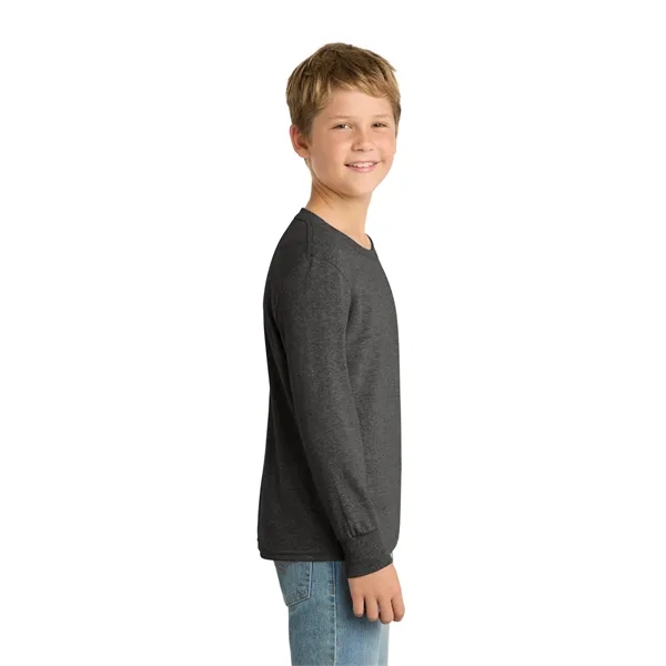 Port & Co Youth Long Sleeve Core Cotton Tee. - Port & Co Youth Long Sleeve Core Cotton Tee. - Image 83 of 90