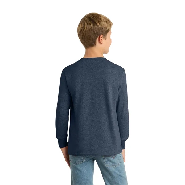 Port & Co Youth Long Sleeve Core Cotton Tee. - Port & Co Youth Long Sleeve Core Cotton Tee. - Image 87 of 90