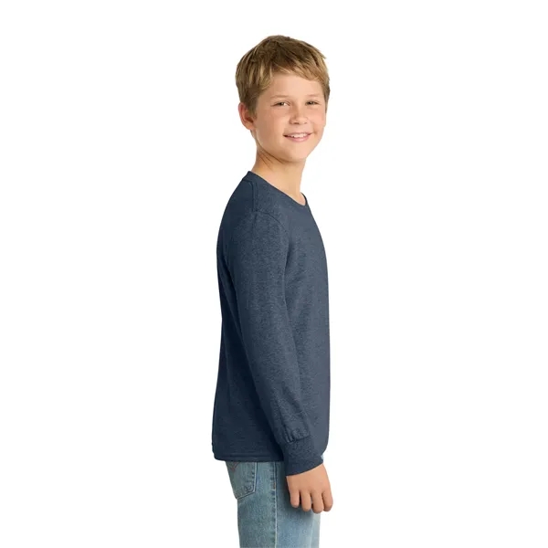 Port & Co Youth Long Sleeve Core Cotton Tee. - Port & Co Youth Long Sleeve Core Cotton Tee. - Image 88 of 90
