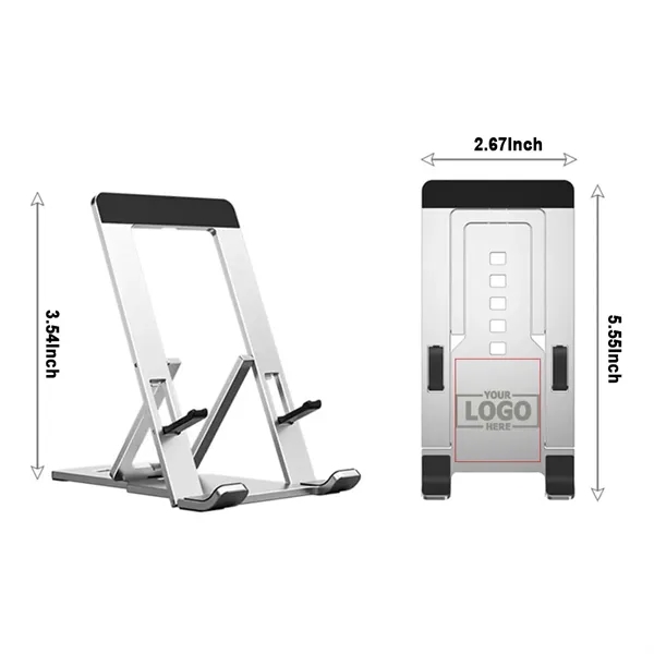 Foldable Aluminum Desktop Phone Stand - Foldable Aluminum Desktop Phone Stand - Image 5 of 5