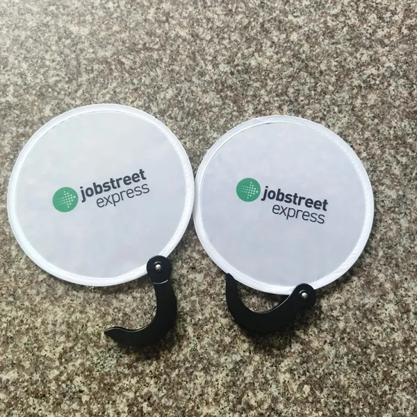 8" Custom Full Color Double Sided Foldable Fan Flying Disc - 8" Custom Full Color Double Sided Foldable Fan Flying Disc - Image 1 of 2