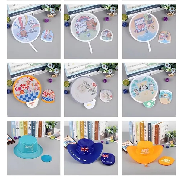 Foldable Cloth Fan Frisbee-Shaped Hospital Advertisement - Foldable Cloth Fan Frisbee-Shaped Hospital Advertisement - Image 3 of 5
