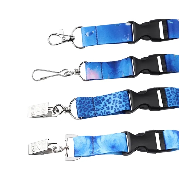 3/4" Full Color Sublimated Detachable Lanyards Badge Holder - 3/4" Full Color Sublimated Detachable Lanyards Badge Holder - Image 1 of 6