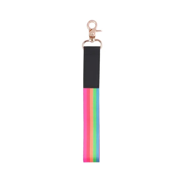 Custom Polyester Wrist Lanyard Strap Keychain W/ Swivel Hook - Custom Polyester Wrist Lanyard Strap Keychain W/ Swivel Hook - Image 3 of 6