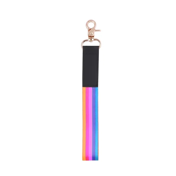 Custom Polyester Wrist Lanyard Strap Keychain W/ Swivel Hook - Custom Polyester Wrist Lanyard Strap Keychain W/ Swivel Hook - Image 4 of 6
