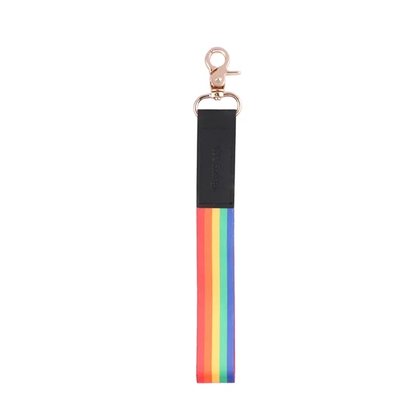 Custom Polyester Wrist Lanyard Strap Keychain W/ Swivel Hook - Custom Polyester Wrist Lanyard Strap Keychain W/ Swivel Hook - Image 5 of 6