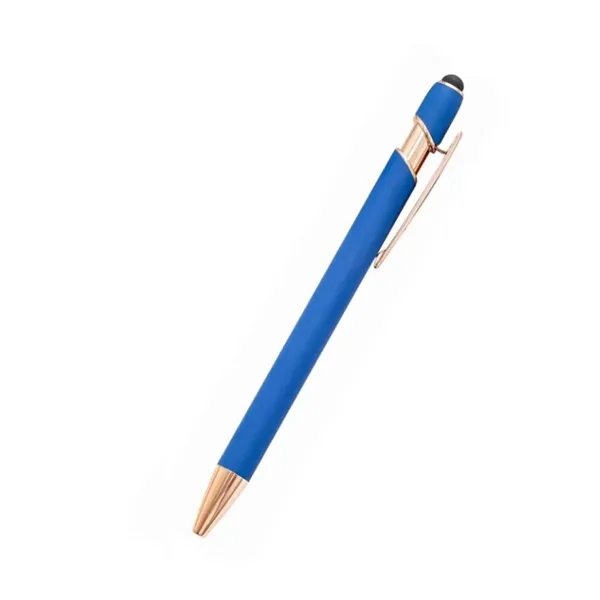 Gold-Tone Rubberized Soft Touch Metal Stylus Pen - Gold-Tone Rubberized Soft Touch Metal Stylus Pen - Image 2 of 6