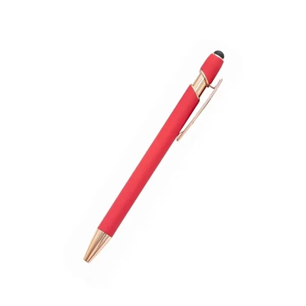 Gold-Tone Rubberized Soft Touch Metal Stylus Pen - Gold-Tone Rubberized Soft Touch Metal Stylus Pen - Image 3 of 6