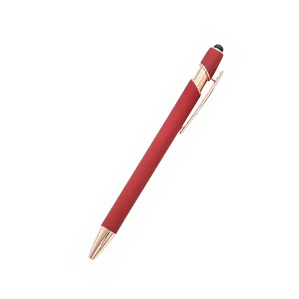 Gold-Tone Rubberized Soft Touch Metal Stylus Pen - Gold-Tone Rubberized Soft Touch Metal Stylus Pen - Image 4 of 6