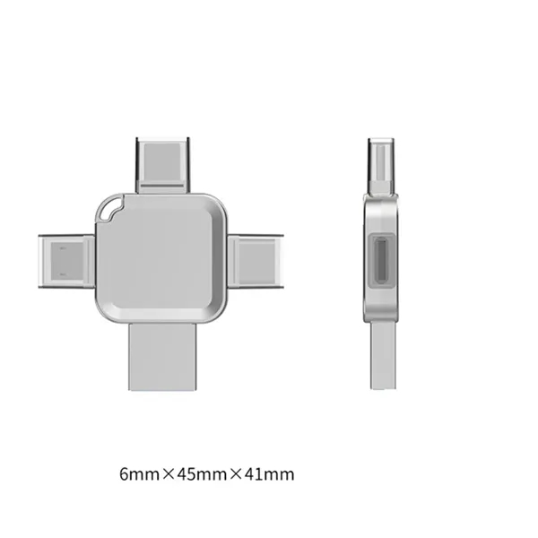 Portable Large Capacity Metal Cross 4 In 1 USB Flash Drive - Portable Large Capacity Metal Cross 4 In 1 USB Flash Drive - Image 1 of 5
