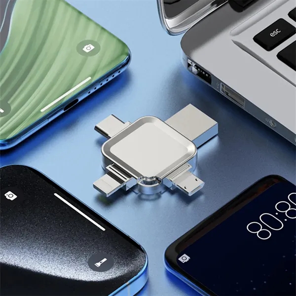 Portable Large Capacity Metal Cross 4 In 1 USB Flash Drive - Portable Large Capacity Metal Cross 4 In 1 USB Flash Drive - Image 2 of 5