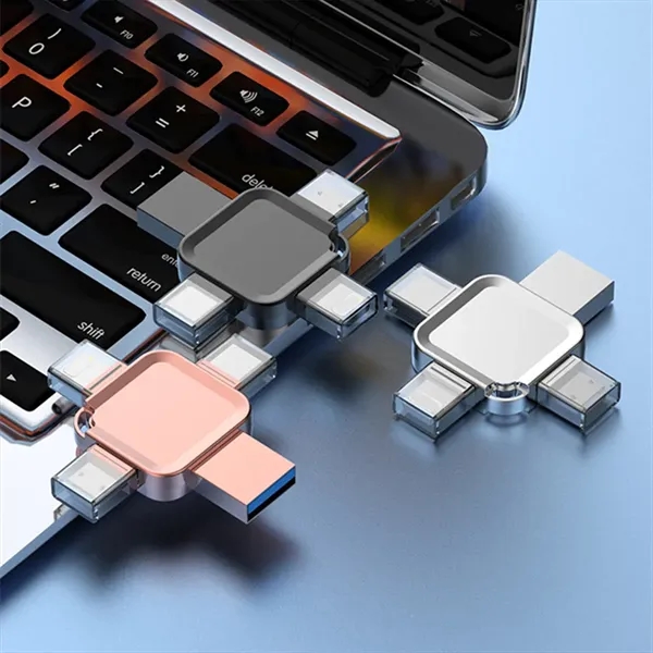 Portable Large Capacity Metal Cross 4 In 1 USB Flash Drive - Portable Large Capacity Metal Cross 4 In 1 USB Flash Drive - Image 3 of 5