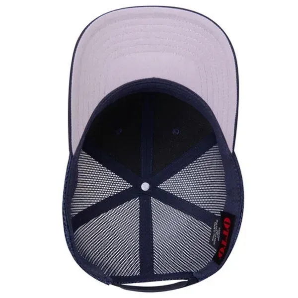 Seamless 6 Panel Mid Profile Mesh Back Trucker Hat - Seamless 6 Panel Mid Profile Mesh Back Trucker Hat - Image 40 of 47