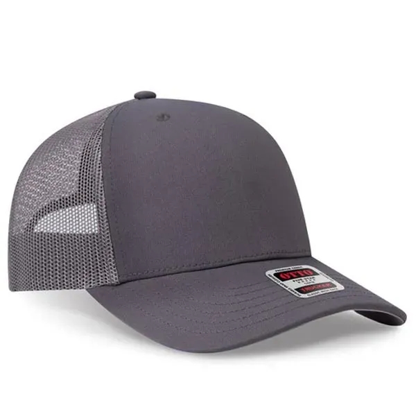 Seamless 6 Panel Mid Profile Mesh Back Trucker Hat - Seamless 6 Panel Mid Profile Mesh Back Trucker Hat - Image 39 of 47