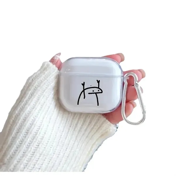 Cartoon Transparent Earphone Case - Cartoon Transparent Earphone Case - Image 4 of 5