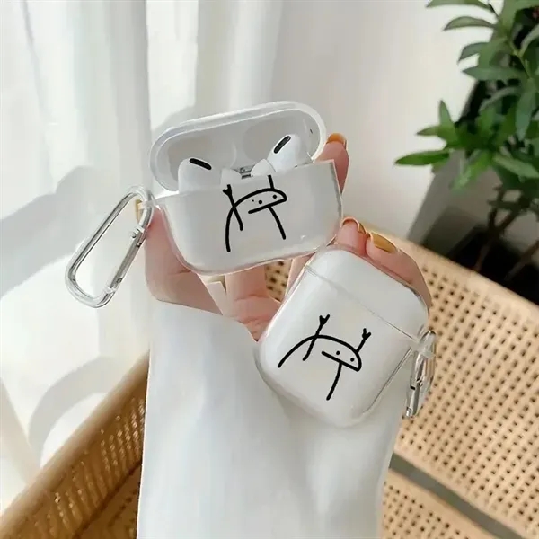 Cartoon Transparent Earphone Case - Cartoon Transparent Earphone Case - Image 1 of 5