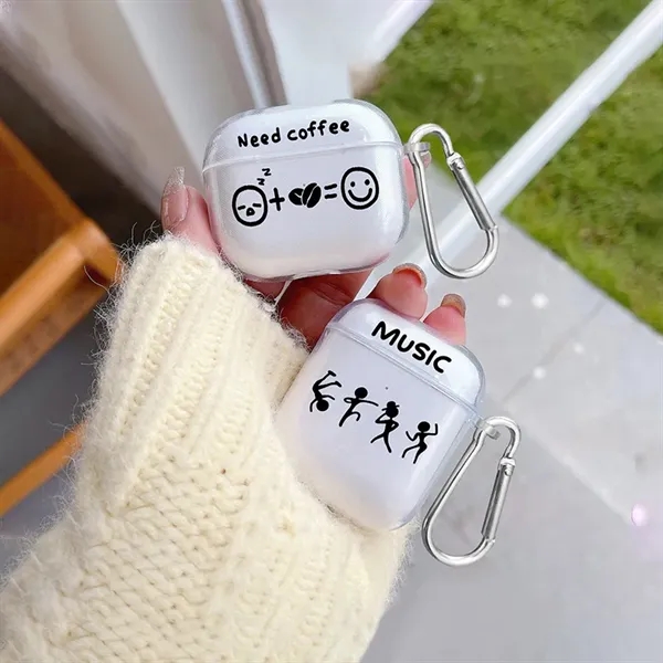 Cartoon Transparent Earphone Case - Cartoon Transparent Earphone Case - Image 0 of 5