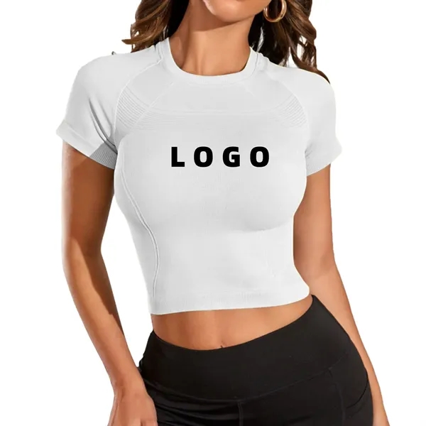Women's Yoga and Fitness Tight T-Shirt - Women's Yoga and Fitness Tight T-Shirt - Image 0 of 2
