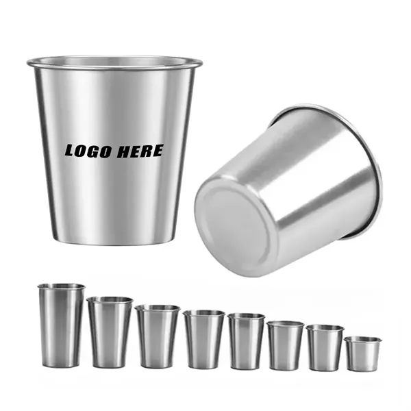 8OZ Stainless Steel Pint Beer Cup - 8OZ Stainless Steel Pint Beer Cup - Image 0 of 3