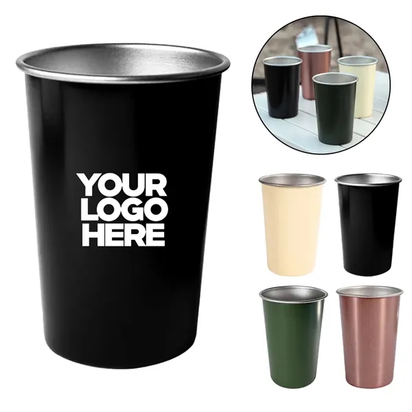 350ml Outdoor Camping Stainless Steel Coffee Cup - 350ml Outdoor Camping Stainless Steel Coffee Cup - Image 0 of 3