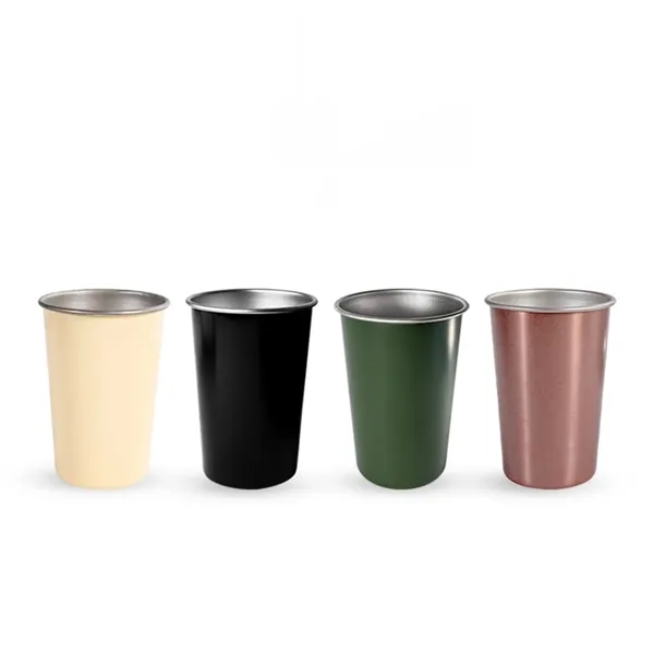 350ml Outdoor Camping Stainless Steel Coffee Cup - 350ml Outdoor Camping Stainless Steel Coffee Cup - Image 2 of 3