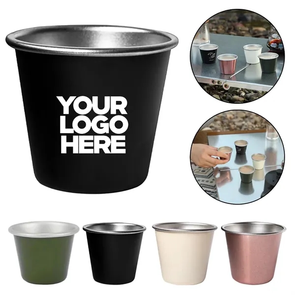 Small Outdoor Camping Stainless Steel Coffee Cup - Small Outdoor Camping Stainless Steel Coffee Cup - Image 0 of 4