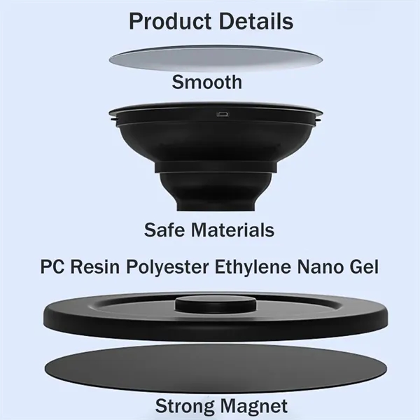 Round Adhesive Phone Grip Magnets Securely Attach - Round Adhesive Phone Grip Magnets Securely Attach - Image 3 of 4