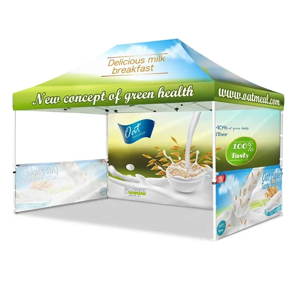 10' X 15' Custom Pop Up Tent Kit, Full Wall & 2 Half Walls - 10' X 15' Custom Pop Up Tent Kit, Full Wall & 2 Half Walls - Image 0 of 1