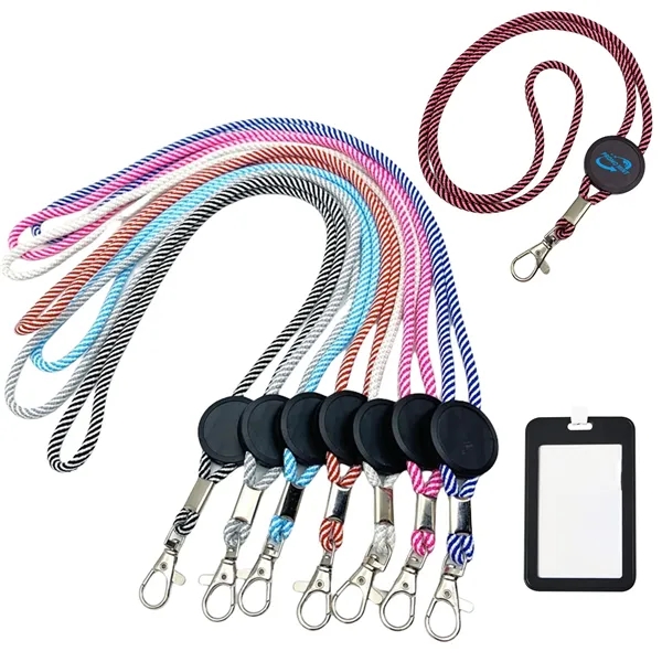 Adjustable Lanyard with Clip For ID Badge Holder - Adjustable Lanyard with Clip For ID Badge Holder - Image 0 of 4