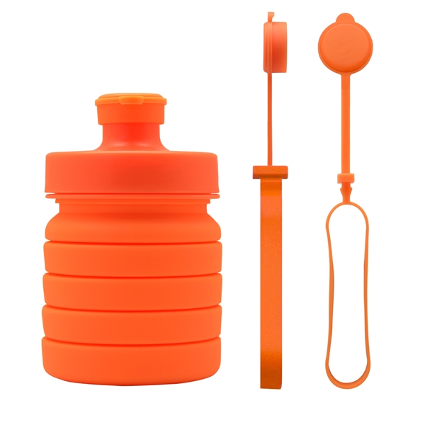 Spring Collapsible Water Bottle - Spring Collapsible Water Bottle - Image 2 of 8
