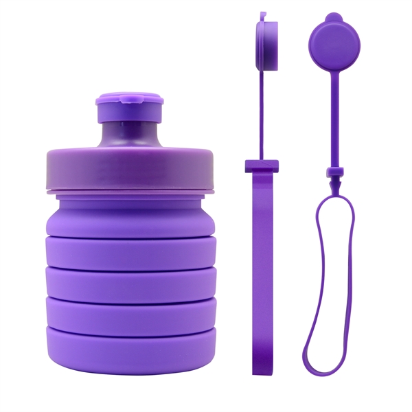 Spring Collapsible Water Bottle - Spring Collapsible Water Bottle - Image 3 of 8