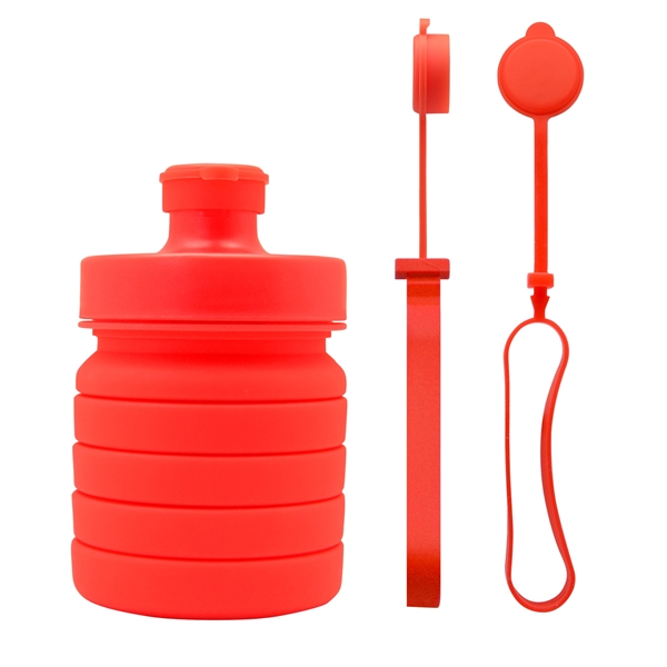 Spring Collapsible Water Bottle - Spring Collapsible Water Bottle - Image 4 of 8