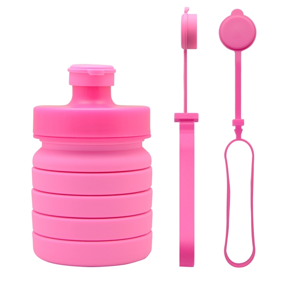Spring Collapsible Water Bottle - Spring Collapsible Water Bottle - Image 5 of 8
