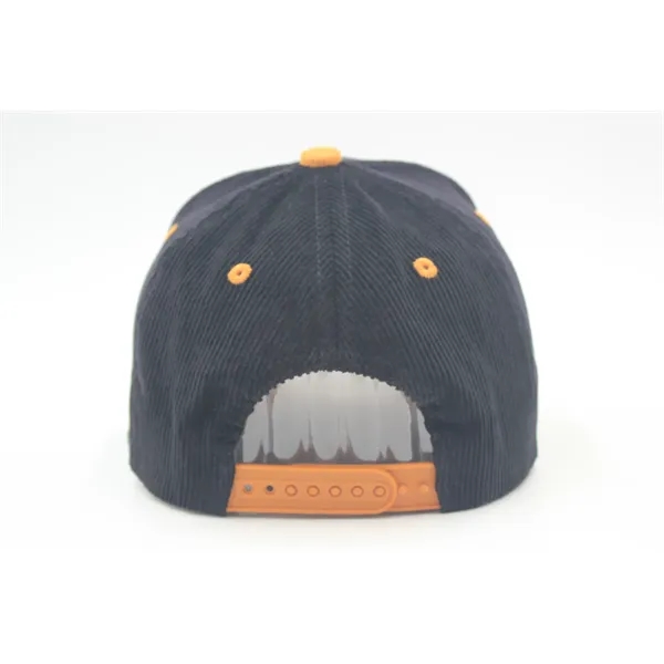 5 Panel Corduroy twotone Snapback Cap - 5 Panel Corduroy twotone Snapback Cap - Image 24 of 39