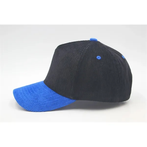 5 Panel Corduroy twotone Snapback Cap - 5 Panel Corduroy twotone Snapback Cap - Image 26 of 39