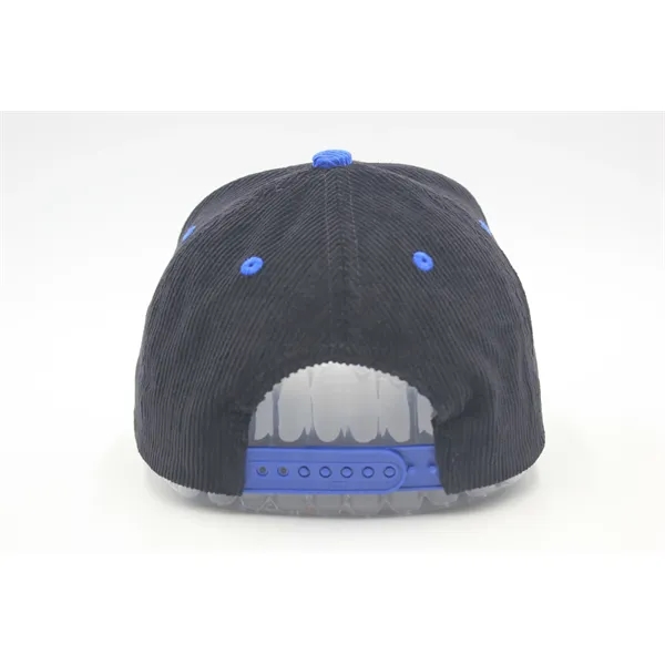 5 Panel Corduroy twotone Snapback Cap - 5 Panel Corduroy twotone Snapback Cap - Image 27 of 39