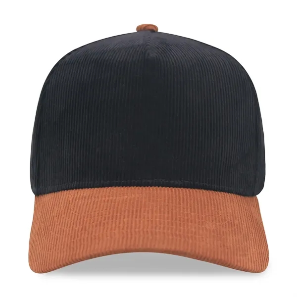 5 Panel Corduroy twotone Snapback Cap - 5 Panel Corduroy twotone Snapback Cap - Image 29 of 39