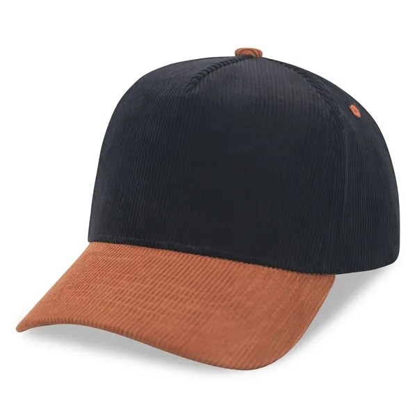 5 Panel Corduroy twotone Snapback Cap - 5 Panel Corduroy twotone Snapback Cap - Image 30 of 39