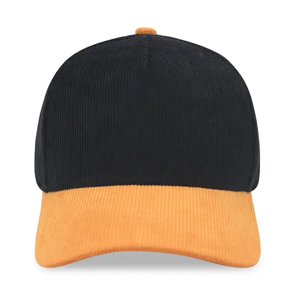 5 Panel Corduroy twotone Snapback Cap - 5 Panel Corduroy twotone Snapback Cap - Image 31 of 39