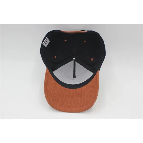 5 Panel Corduroy twotone Snapback Cap - 5 Panel Corduroy twotone Snapback Cap - Image 35 of 39