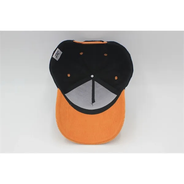5 Panel Corduroy twotone Snapback Cap - 5 Panel Corduroy twotone Snapback Cap - Image 38 of 39