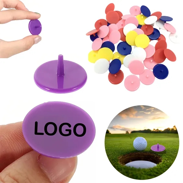 Plastic Round Adhere Golf Ball Position Marker - Plastic Round Adhere Golf Ball Position Marker - Image 0 of 10