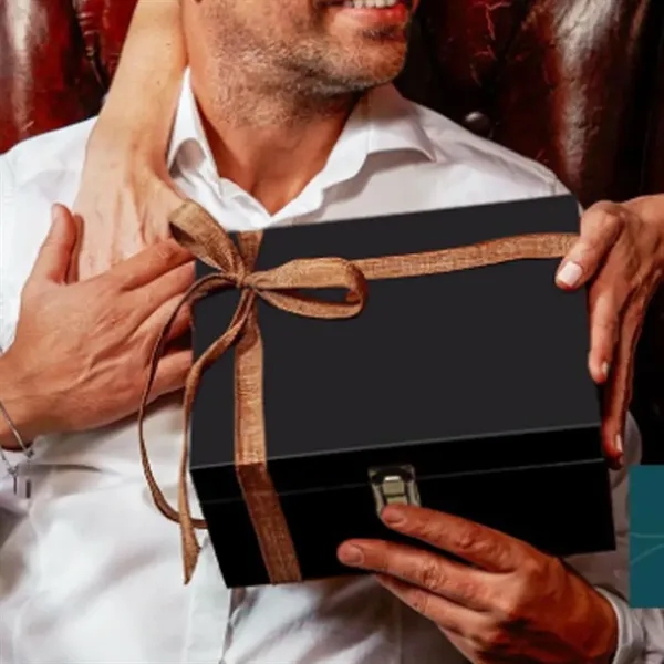 Whiskey Chilling Stone Gift Set w/ Glasses & Marble Coasters - Whiskey Chilling Stone Gift Set w/ Glasses & Marble Coasters - Image 4 of 4