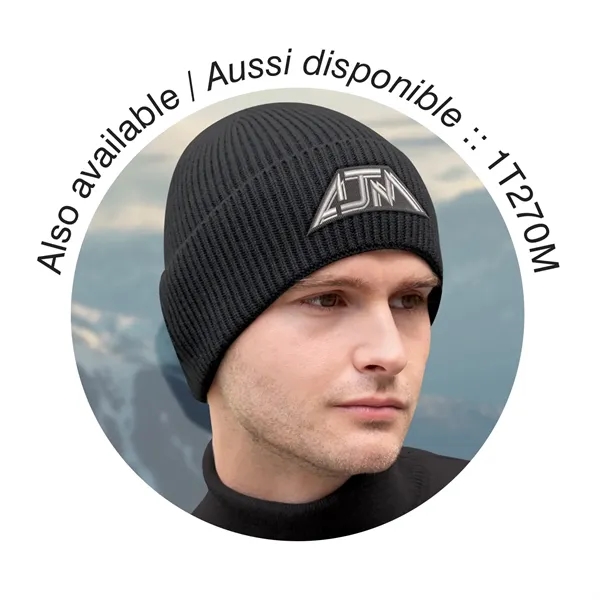 Acrylic, Cuff Toque with Flat Seams - Acrylic, Cuff Toque with Flat Seams - Image 16 of 17