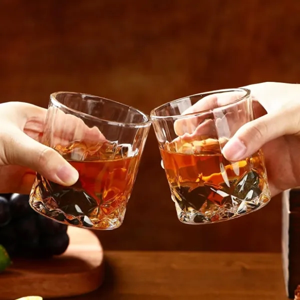 Whiskey Chilling Stone Gift Set w/ Glasses & Felt Coasters - Whiskey Chilling Stone Gift Set w/ Glasses & Felt Coasters - Image 2 of 4