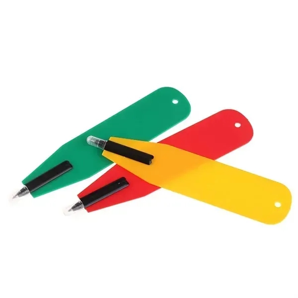 Flat Bookmark Ballpoint Pen - Flat Bookmark Ballpoint Pen - Image 2 of 3
