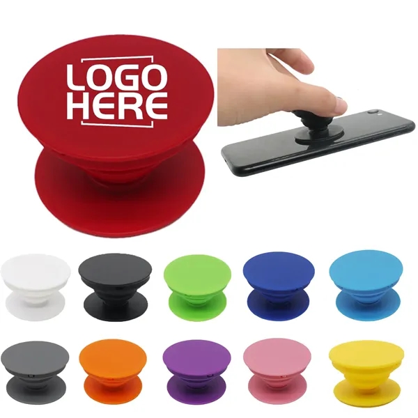 Compact Foldable Adhesive Phone Grip Stand - Compact Foldable Adhesive Phone Grip Stand - Image 0 of 14