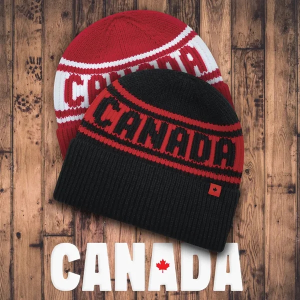 Canada Cuff Toque with Flat Seams - Canada Cuff Toque with Flat Seams - Image 5 of 11