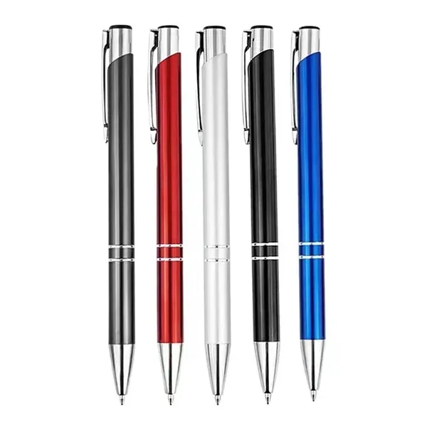 Promotional Metallic Ballpoint Pen Branded Writing Tool - Promotional Metallic Ballpoint Pen Branded Writing Tool - Image 1 of 7